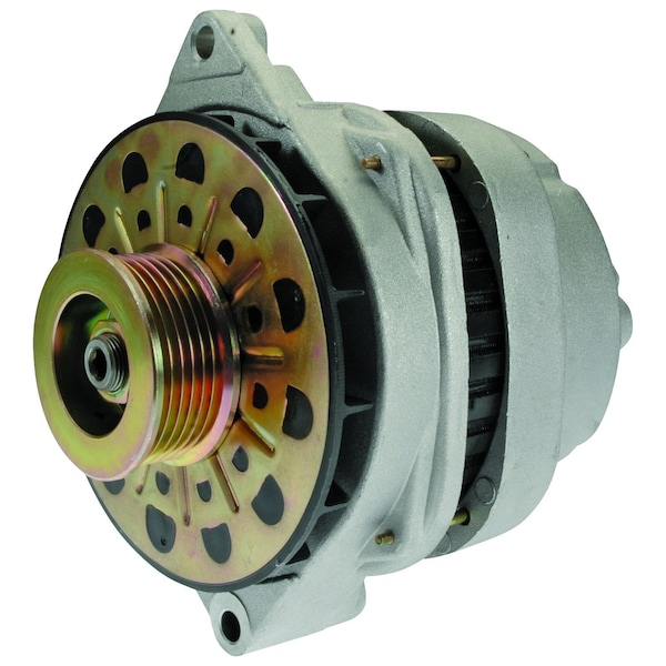 Alternator, ALTDR CS144, 140 Amp12 Volt, CW, 6Groove Pulley, 0500 Plug Clock